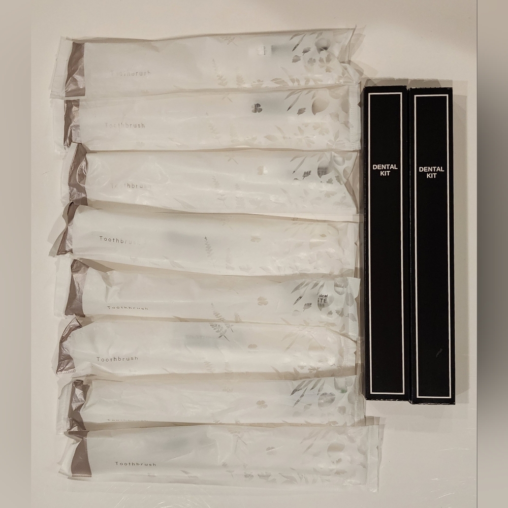 Lot Of 10 Dental Kits For Travel From Japan Hotels, Toothbrush & Toothpaste NEW